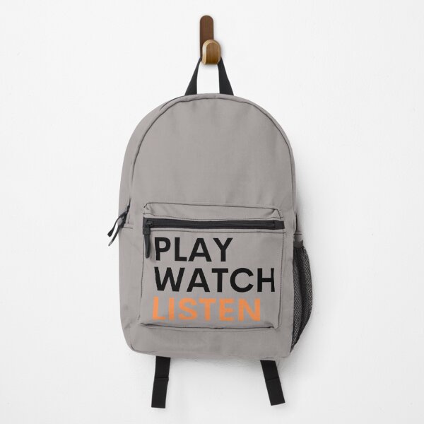 Item preview, Play Watch Listen Text design designed and sold by milkasweet.