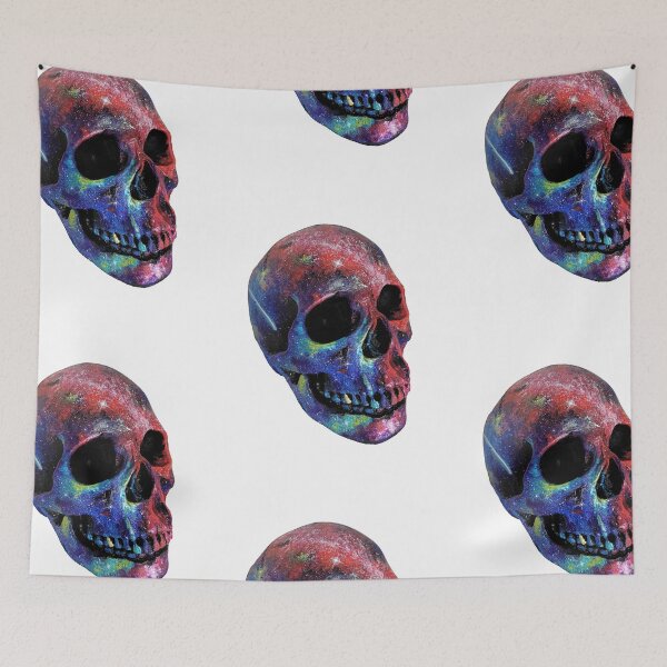Item preview, Blue Space Skull designed and sold by MLpaintings.
