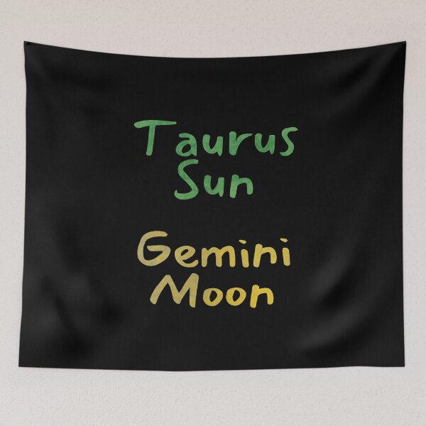 Item preview, Taurus Sun Gemini Moon Text designed and sold by leomooncreates.