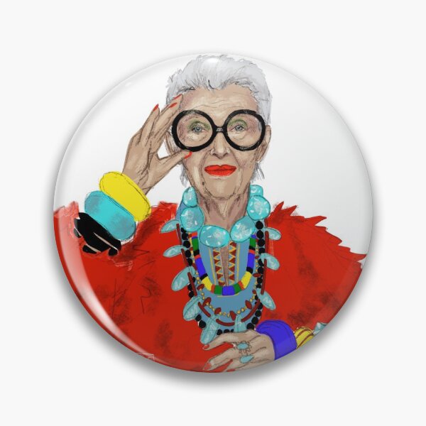 Item preview, Íris Apfel - Diva and Fashion Icon designed and sold by Illustrachel.