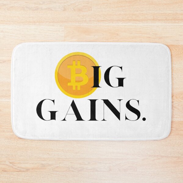 Item preview, Big Gains, Bitcoin, BTC, Crypto, Cryptocurrency designed and sold by WinningUniverse.