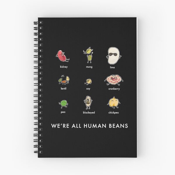 Item preview, we're all human beans - white text designed and sold by penguimelia.