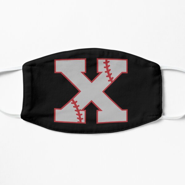 Letter X Monogram | Baseball Flat Mask