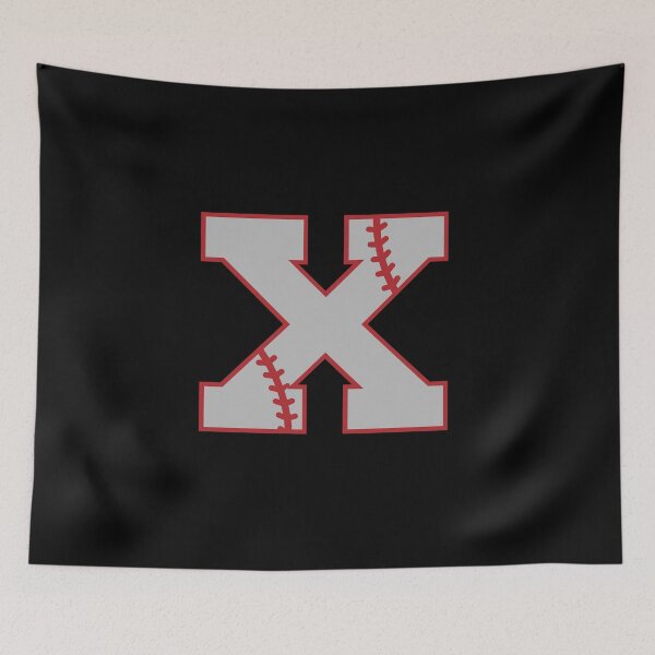 Item preview, Letter X Monogram | Baseball designed and sold by SerendipityNow.