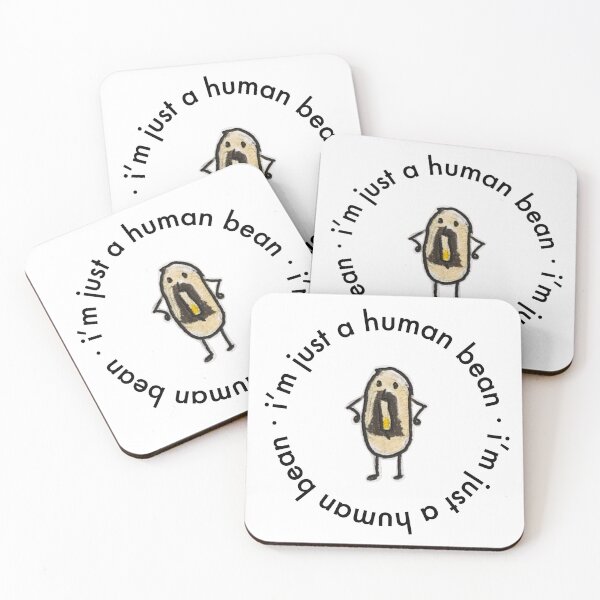 Item preview, i'm just a human black-eyed bean - black text designed and sold by penguimelia.