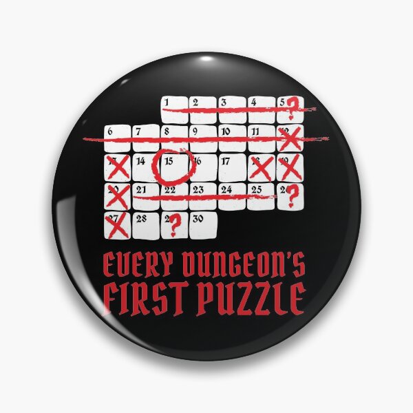 Item preview, DnD Dungeon Puzzle Game Calendar designed and sold by DnlDesigns.