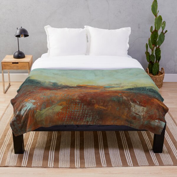 Item preview, Fall Fields Cold Wax & Oil Painting designed and sold by Melindabythesea.