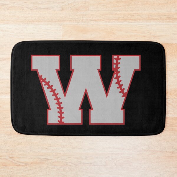 Item preview, Letter W Monogram | Baseball designed and sold by SerendipityNow.