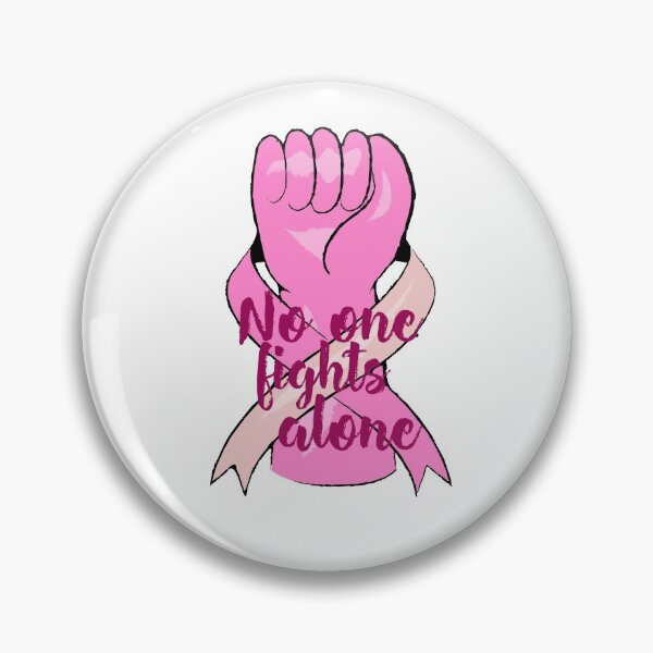 Artikelvorschau, Brustkrebs - Niemand kämpft allein, rosa Faust entworfen und verkauft von Mocean-Art.