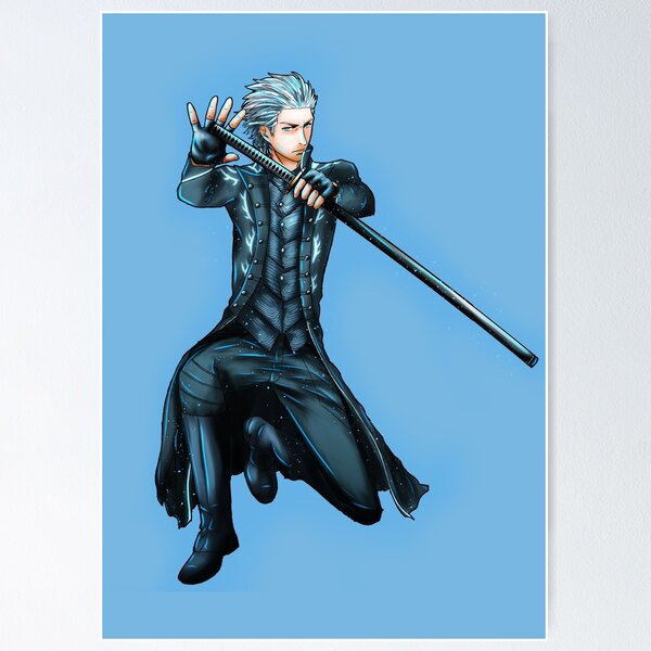 Vergil Devil May Cry - @azureart01/@_azureart_ Poster for Sale by  azureart01