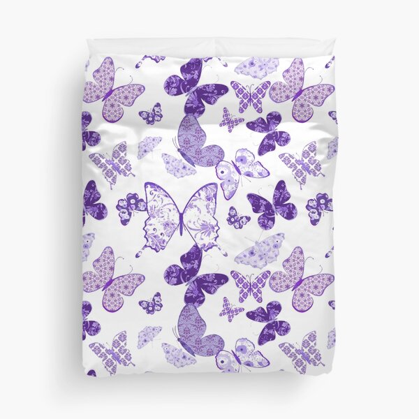 Beautiful Purple Butterflies A Duvet Cover