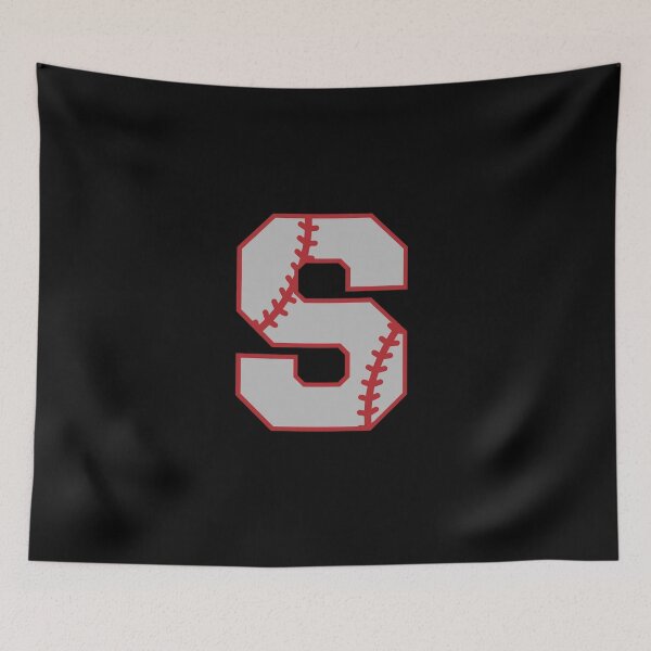 Item preview, Letter S Monogram | Baseball designed and sold by SerendipityNow.