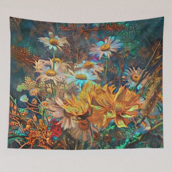 Item preview, Floral deep dream Abstraction designed and sold by blackhalt.