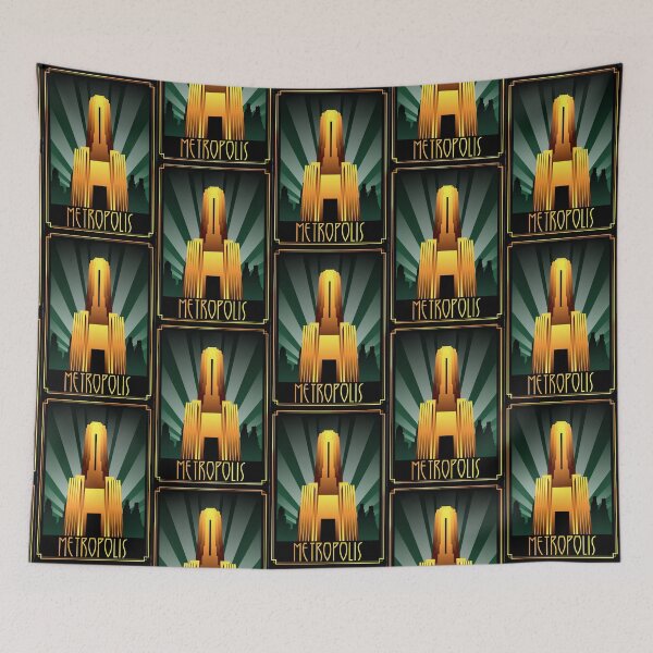 Item preview, Art Deco City of The Dreamer The Future Metropolis designed and sold by 108dragons.