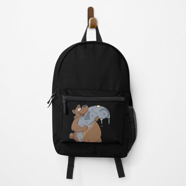 Item preview, A bear with angler trophy fish designed and sold by Monkey Ful.