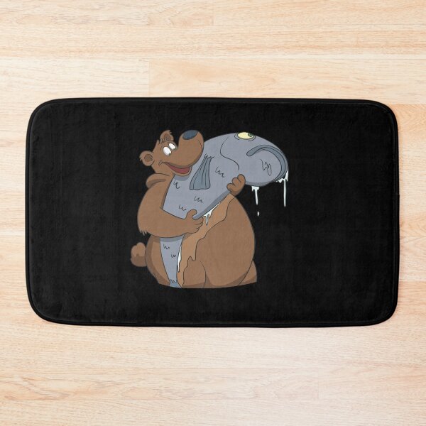 Item preview, A bear with angler trophy fish designed and sold by Monkey Ful.