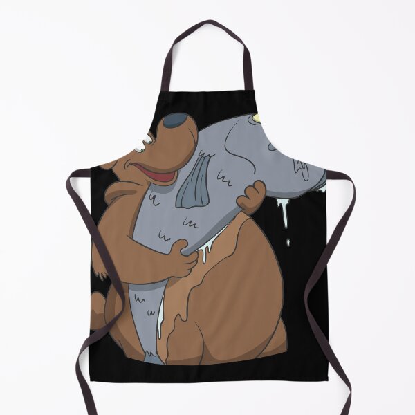 Item preview, A bear with angler trophy fish designed and sold by Monkey Ful.
