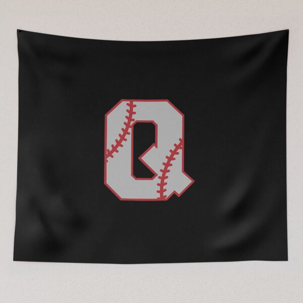 Item preview, Letter Q Monogram | Baseball designed and sold by SerendipityNow.