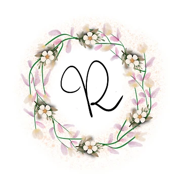 Artwork thumbnail, Monogram R by CreativosMae