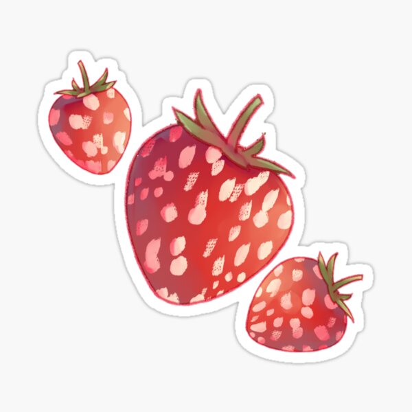 More Strawberries Sticker For Sale By Abnormalashes Redbubble 7329