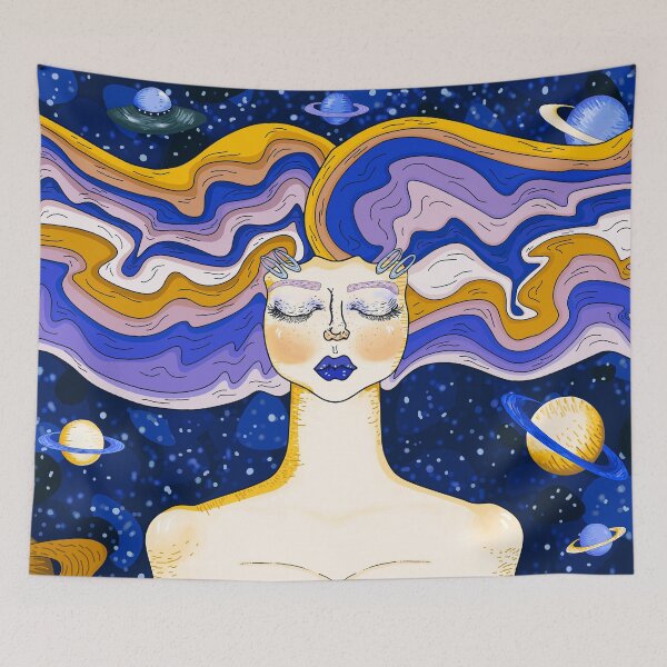 Item preview, Illumitated day in blue navy designed and sold by YanayMora.