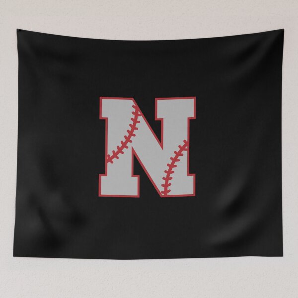 Item preview, Letter N Monogram | Baseball designed and sold by SerendipityNow.