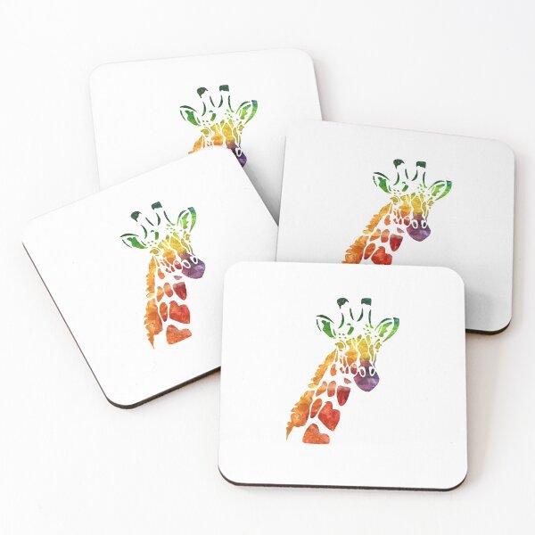 Item preview, Giraffe Head African Animal Watercolor Graphic designed and sold by SpookshowDesign.