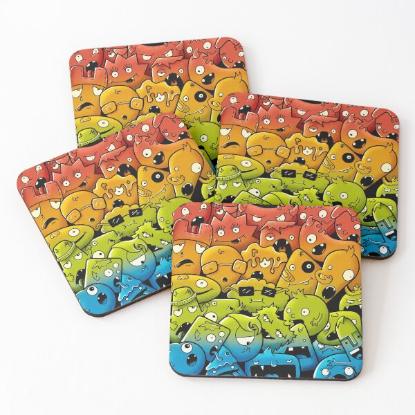 Item preview, Multi-coloured Monsters designed and sold by dp-illustration.
