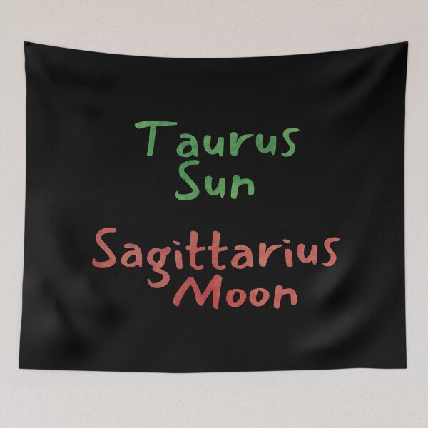 Item preview, Taurus Sun Sagittarius Moon Text designed and sold by leomooncreates.