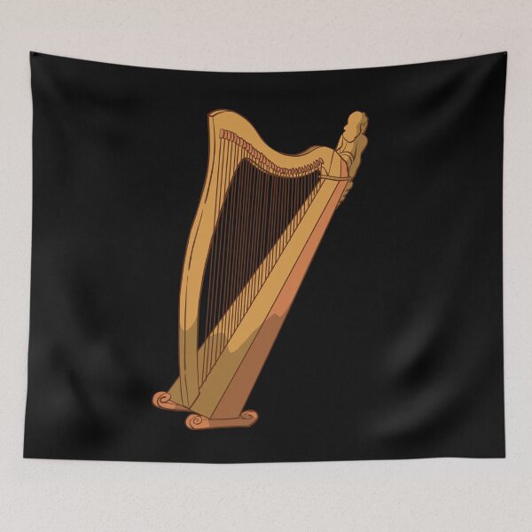 Item preview, Harp player harpist musician designed and sold by Monkey Ful.