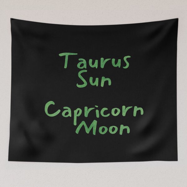 Item preview, Taurus Sun Capricorn Moon Text designed and sold by leomooncreates.