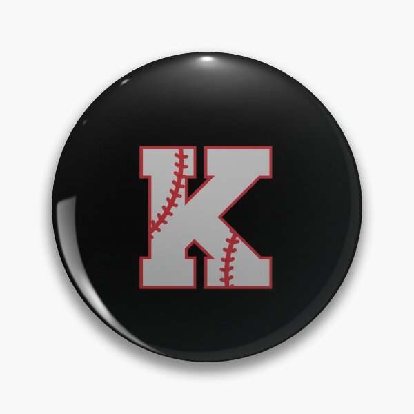 Item preview, Letter K Monogram | Baseball designed and sold by SerendipityNow.