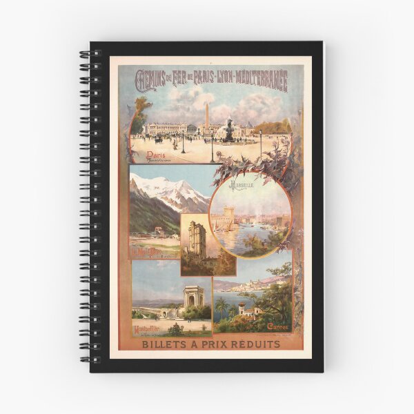Item preview, Paris Lyon Mediterranee retro poster designed and sold by CorasPosters.