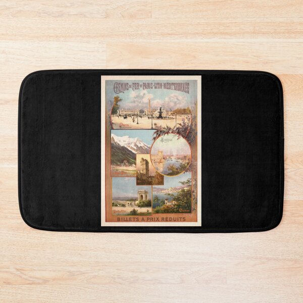 Item preview, Paris Lyon Mediterranee retro poster designed and sold by CorasPosters.