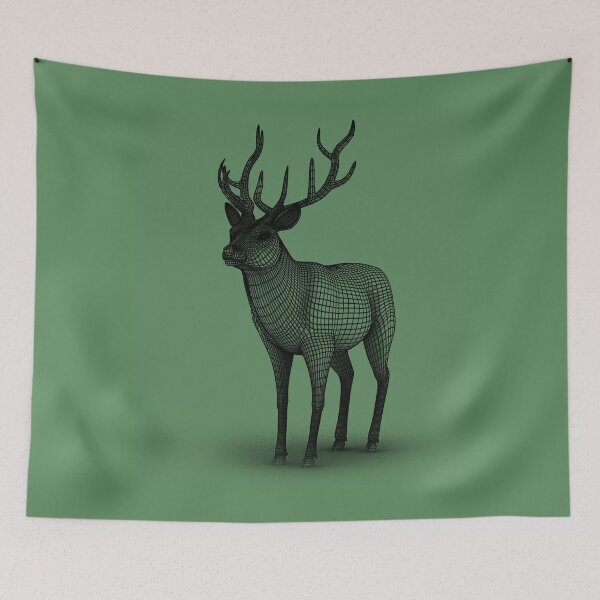 Item preview, Black Wire Deer designed and sold by Banjoboy Art.