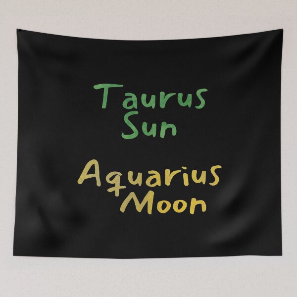 Item preview, Taurus Sun Aquarius Moon Text designed and sold by leomooncreates.