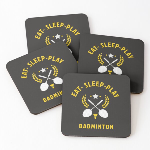 Item preview, Eat Sleep Badminton designed and sold by Delicarte.