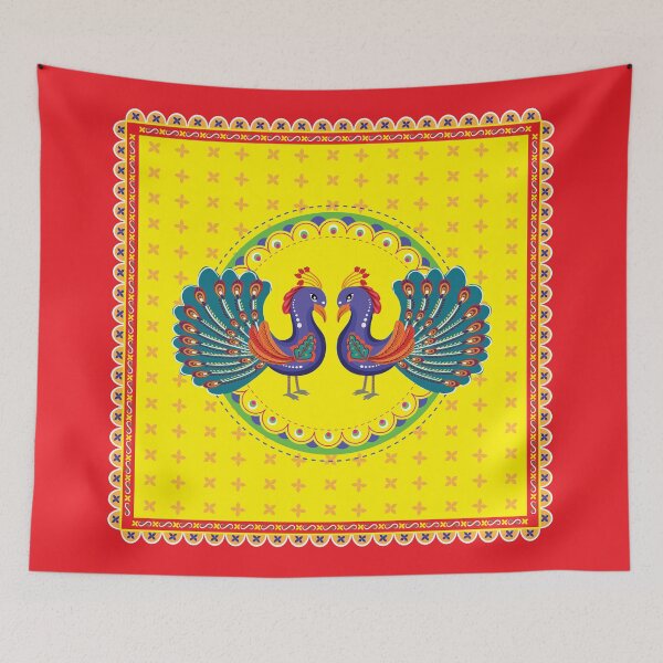 Item preview, Yellow and Red - Bird Couple Digital Art designed and sold by storeIndus.