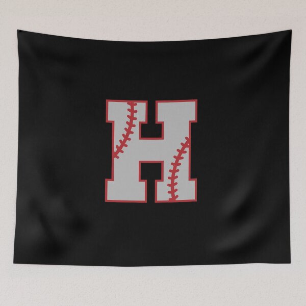 Item preview, Letter H Monogram | Baseball designed and sold by SerendipityNow.