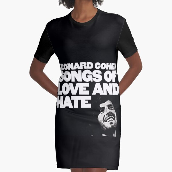 Leonard Cohen Songs Of Love And Hate Graphic T-Shirt Dress