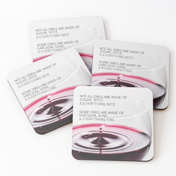 Item preview, Wine quote girls sugar spice sarcasm wine photo2 designed and sold by wineandwords.