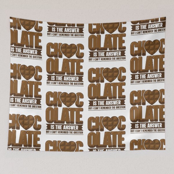 Item preview, Chocolate Is The Answer | Chocolate Lovers Fantasy Heart designed and sold by GravitiTees.
