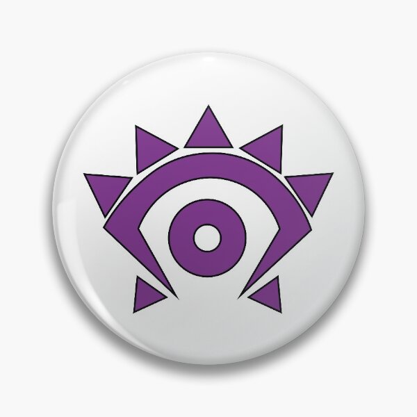 Item preview, Succubus Eye logo, handmade, purple and white designed and sold by Gaalaxyz.