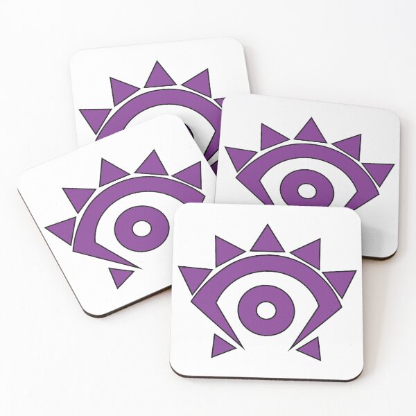 Item preview, Succubus Eye logo, handmade, purple and white designed and sold by Gaalaxyz.