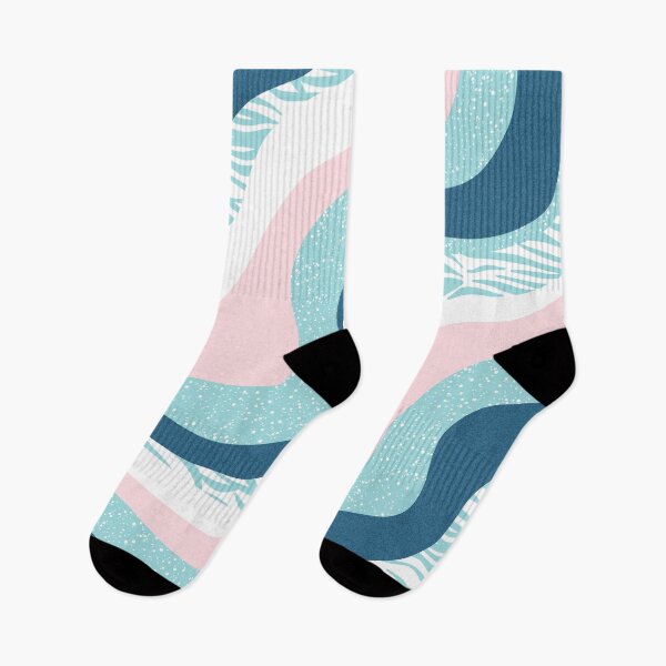 Item preview, Aesthetic pink and blue waves designed and sold by OkihanaShop.