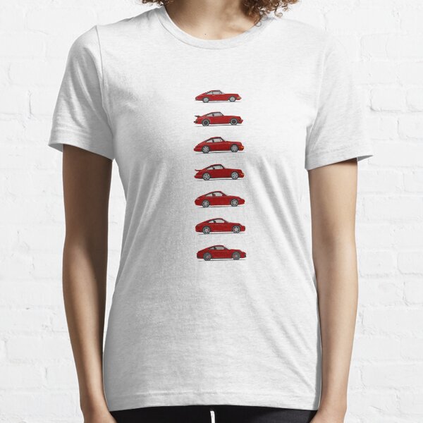 Seven Porsche 911 Models Essential T-Shirt