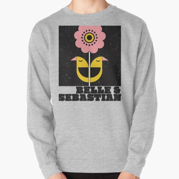 Belle et Sébastien - affiche de musique, oiseaux et graphique de fleurs. Sweatshirt épais