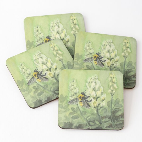 Item preview, Bumble bee on Trifoil flowers designed and sold by ChrisKrantzArt.