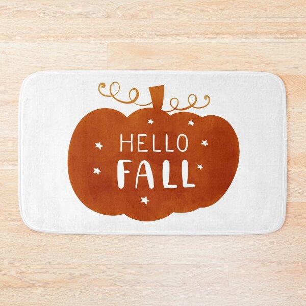 Item preview, Pumpkin Hello Fall Watercolor  designed and sold by Pinkmagenta.