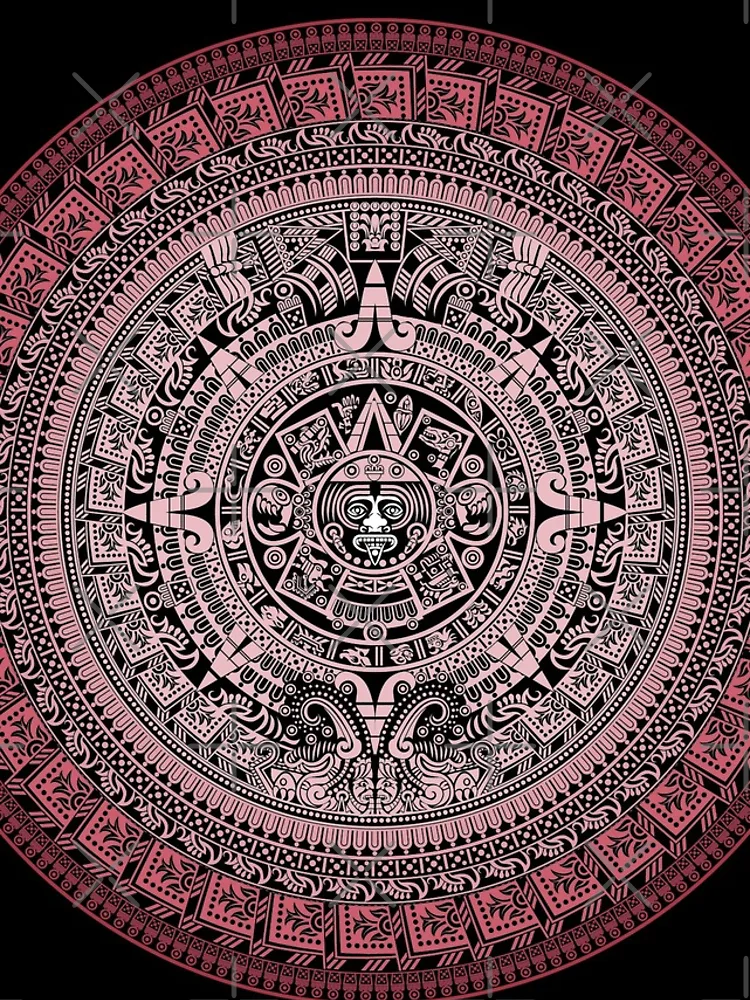 Thumbnail 4 of 4, iPhone Case, Aztec Calendar Pattern designed and sold by javaneka.